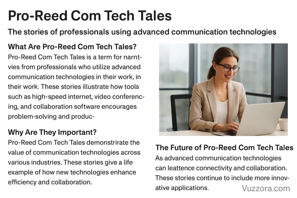 Pro-Reed Com Tech Tales